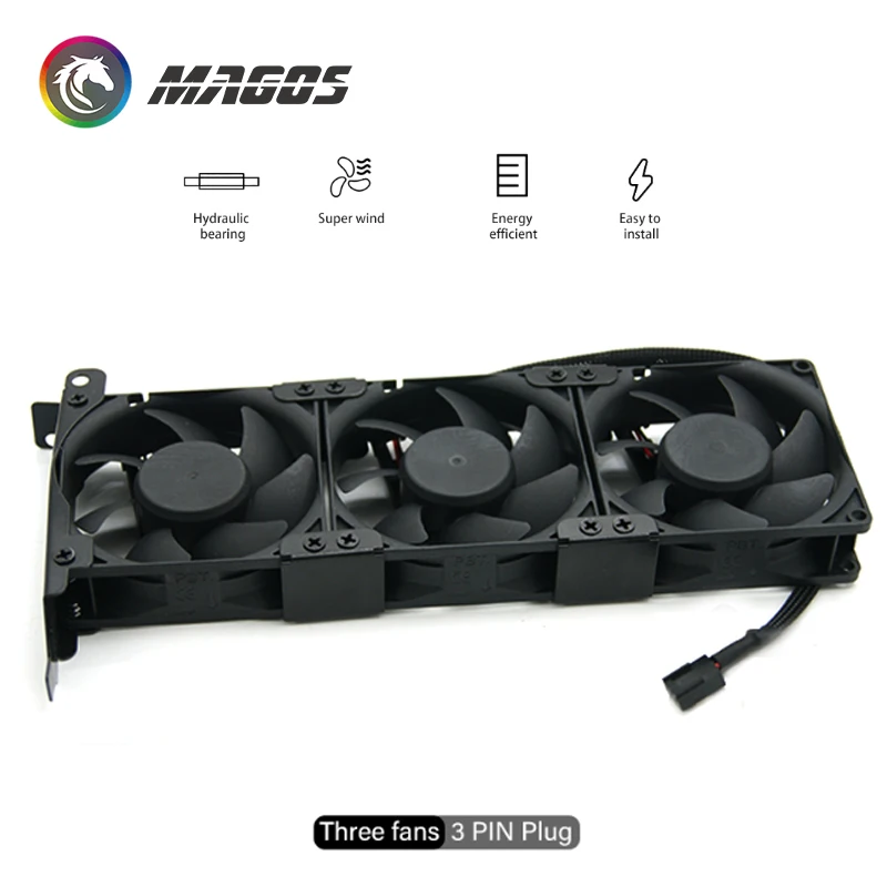 Ventilador Vga Cooler Gpu Computador Ventiladores e Ventiladores Plugue de Pinos Opcional Moled 4pin 8025 - Imagem 4