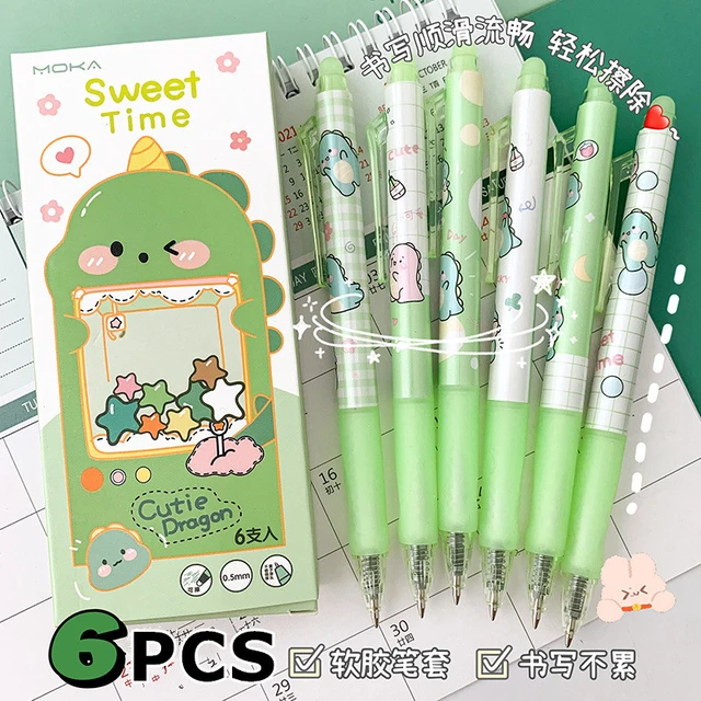 20Pcs/Set Erasable Gel Pen Kawaii Stationery Korean Cute Pens Gift Office  Material School Supplies