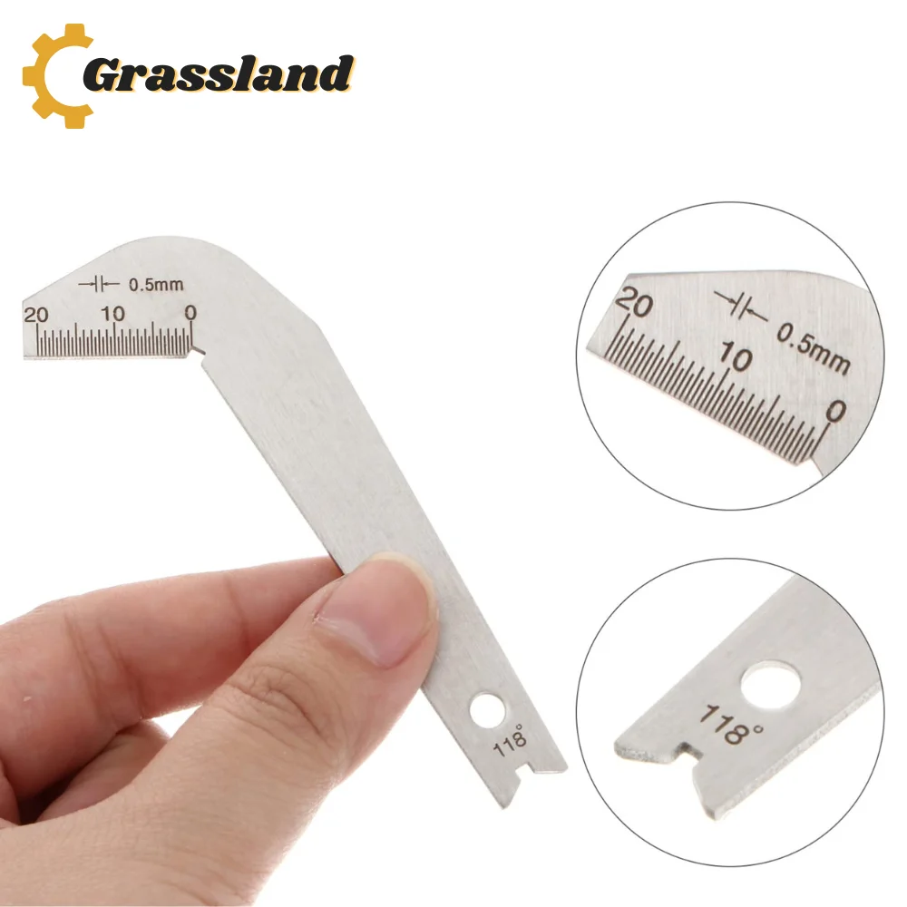 Drill Gauge Stainless Steel Drill Point Gage 118 Degree Drill Bits