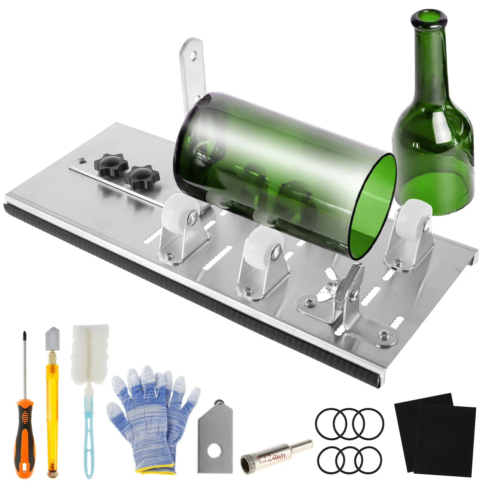 

New Glass Bottle Cutter Kit Stainless Steel Glass Cutter Adjustable Wine Glass Bottle Cutter Tool Professional Glass Bottle