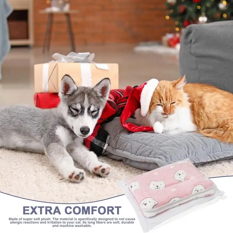 

Blankets For Cats Pet Throw Blanket Fleece Puppy Flannel Blanket Washable Calming Dog Blanket pet supplies cat dog accessories