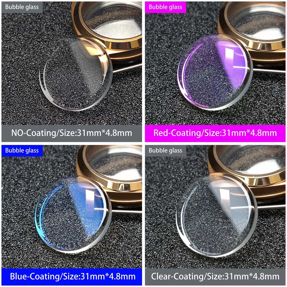 Specchio A Bolle 31Mm * 4.8Mm Adatto Per Refitting Seiko Sea Urchin Sumo Shogun Superficie Minerale, Superficie A Specchio, Bordo Ad Arco, Survise