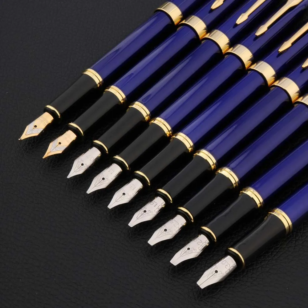 Fountain Pen Brand 992 blue golden Clip Gothic Parallel Art Body Flat Tip Vinyl Calligraphy Fountain Pen calligraphy pen