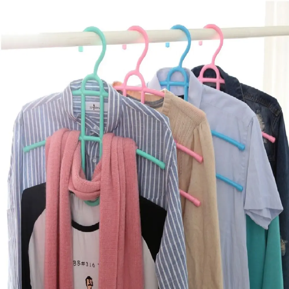Multifunctional Hanger Hook Fishbone Clothes Hanger Clothes Rack Wardrobe Organizer Space 3 Layer Saver 3