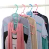 Multifunctional Hanger Hook Fishbone Clothes Hanger Clothes Rack Wardrobe Organizer Space 3 Layer Saver 3