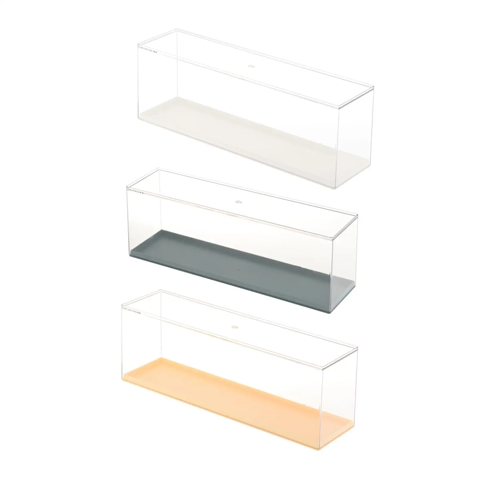 Clear Display Case Figures Display Storage Case, Dustproof Detachable Showcase Display Box for Model, Dolls Toy Display