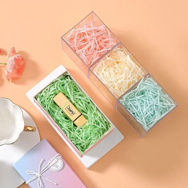 Gift Paper Filler 100g Box Colorful Raffia Shredded Paper Filler