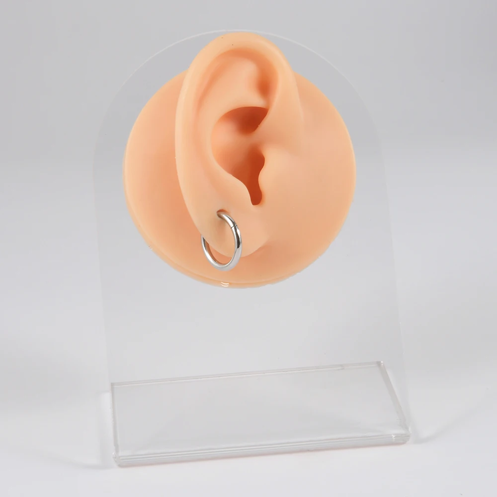 1PC Surgical Steel Nose Rings Septum Clicker Segment Hinged Ring Nose Ear Cartilage Tragus Helix Ear Lobe Body Piercing Jewelry