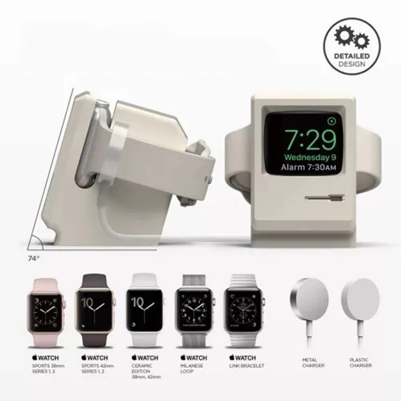 حامل شاحن سيليكون لساعة أبل 7 6 5 4 IWatch 3 2 1 ج...