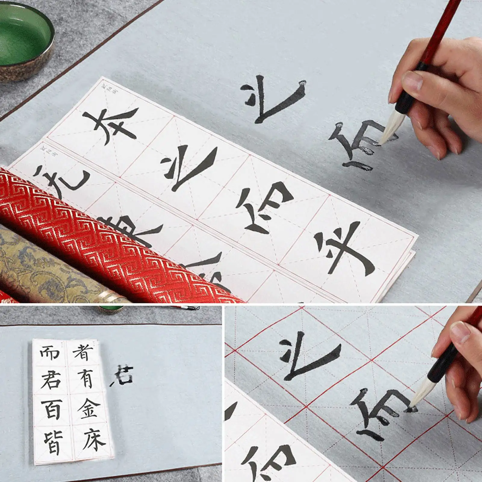 Water Writing Cloth Chinese Calligraphy Tool Water Writing Cloth Reusable Chinese Calligraphy Practicing Tool Student Stationery