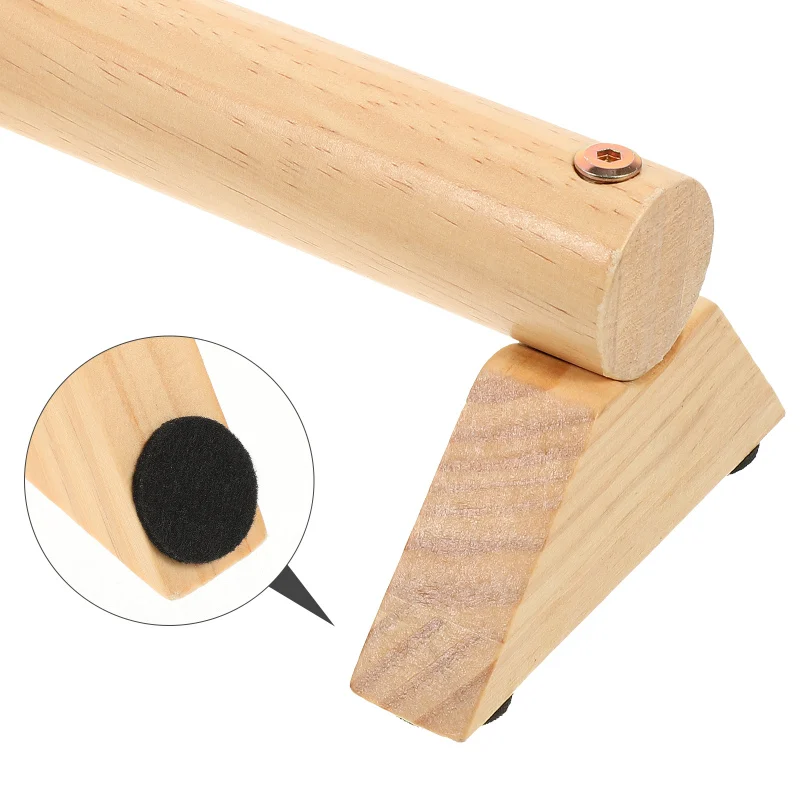 Description Picture 2 of item1 Pair Wooden Push-Up Bar Stands Gym Push Exercise Push-Up Ups Rack Board Fitness Body Building Training Handstand Parallel Rod
