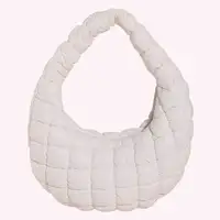 Women Padded Hobo Bag Versatile Soft Satchel Bag Lightweight Cloud Pleatd Bag Quilted Tote Handbag Fall Winter Purse