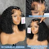 Xcurly Curly Short Bob Human Hair Wigs 13x4 13X6 HD Lace Frontal Wig Brazilian Deep Wave 5x5 Closure Wig For Women Pre Plucked 3