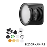 Godox AD200 V1 PRO Flash Accessory WITSTRO H200R Round Flash Head and EC-200 Extension Head AK-R1 Color temperature reflector 5