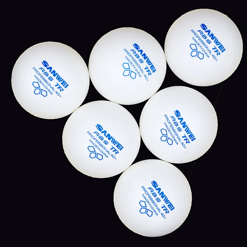 50/100pcs/pack SANWEI TR 3 Stars Professional Table Tennis Balls White 40+ ABS Plastic Material Club Training Ping Pong Ball