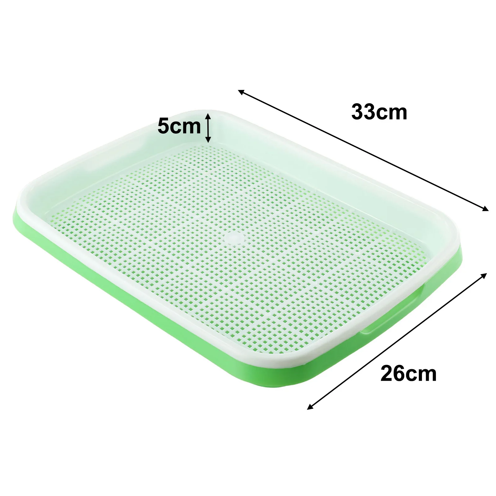1Set Hydroponics Sprouter Sprouting Tray Double Layer Horticultural Plate Nursery Garden Plants Germination Pots
