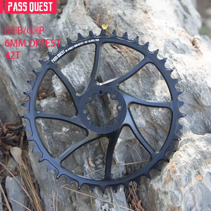 PASS QUEST 6mmオフセット 8ボルト チェーンリング ダイレクトマウント