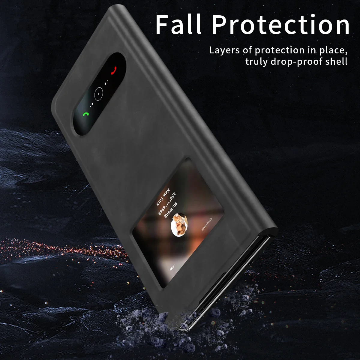 Luxury Leather Hard Shell Shockproof Case - Premium Protective Cover