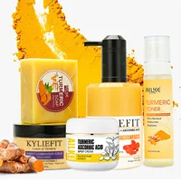 AILKE Organic Turmeric Skin Care Set, Reduce Acne, Cleaning Skin, Exfoliation, Whiten Skin, Even Skin Tone, Improve Dry Skin 1
