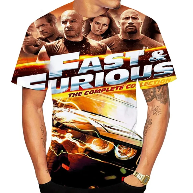 3D Print O Neck Short Sleeve T Shirt