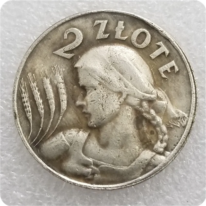 1924 Polonia Vintage Originale Oro Argento Monete Decorazioni Per La Casa Moneta Magica Oggetti Da Collezione Medaglia Monete Monete Fortunate Regali 