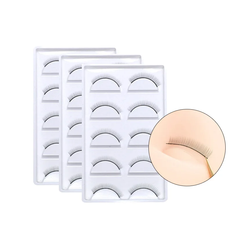 5/10/25 Pairs Ausbildung Wimpern Wimpern Verlängerung Praxis Pfropfen Natürliche Falsche Wimpern Für Anfänger Make-Up-Tools – Detail 3