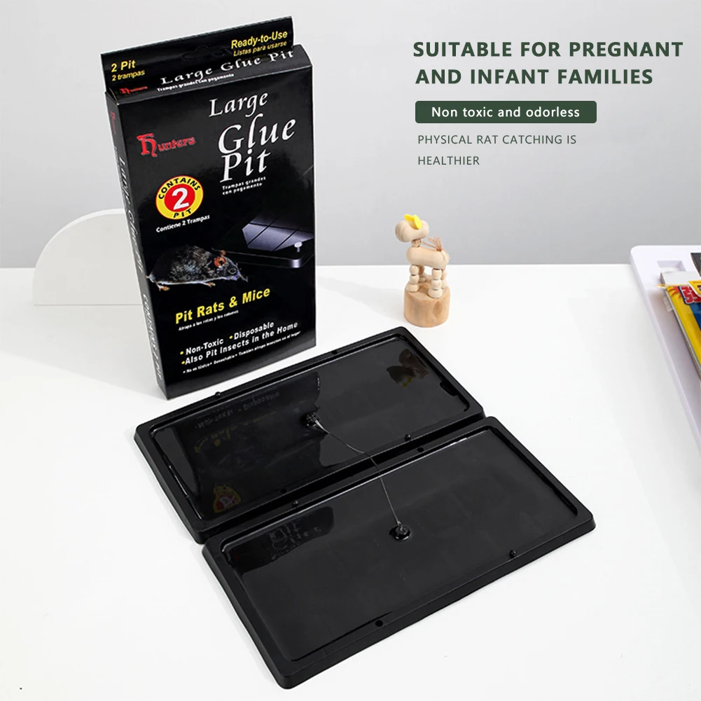 Rat Mouse Traps Non-Toxic Mouse Traps Sticky Pad Enhanced Stickiness Folding Lightweight Conveniently for House Indoor Outdoor