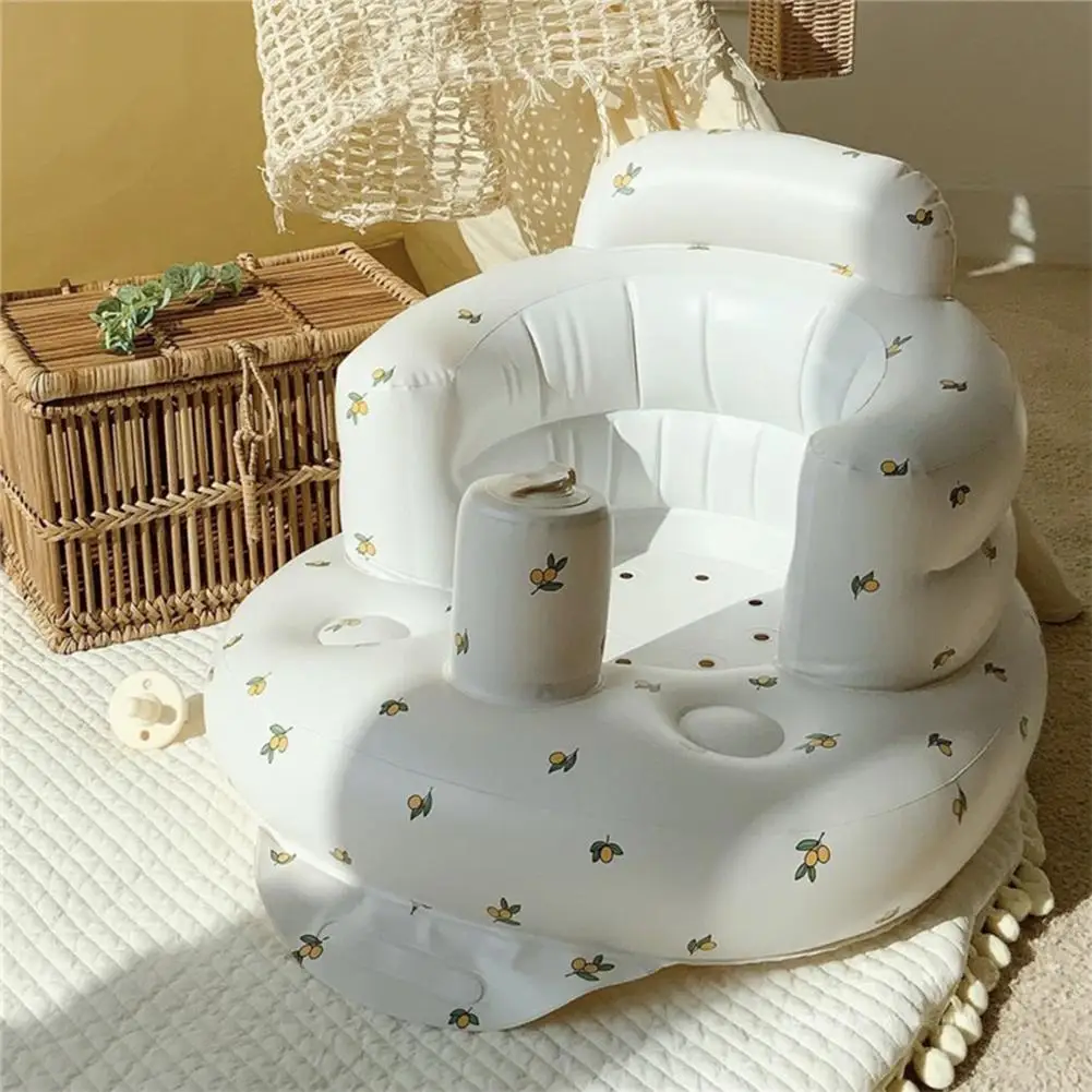 Baby Inflatable Sofa Children Puff Portable Bath Chairs PVC Multifunctional Seat Baby's Feeding Chair Infants Swimming Pool Toys 