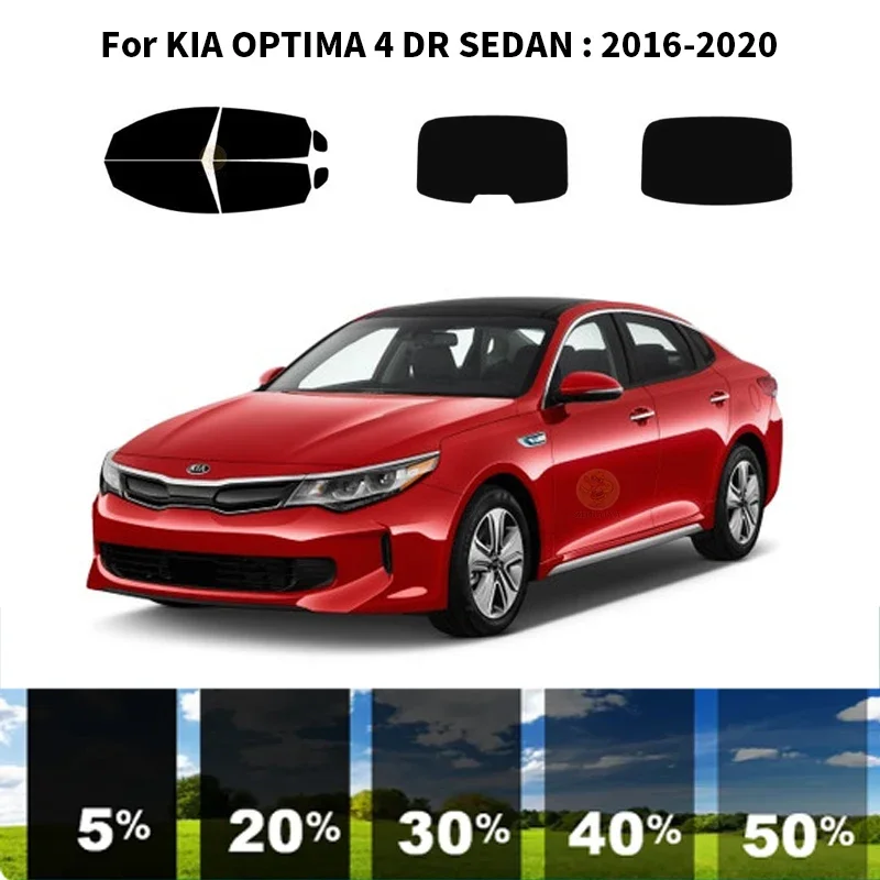 

Precut nanoceramics car UV Window Tint Kit Automotive Window Film For KIA OPTIMA 4 DR SEDAN 2016-2020