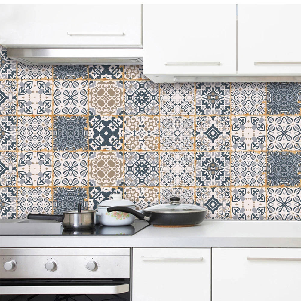 

Transform Your Space with Tile Stickers 24Pcs Mosaic Tile Stickers for Easy Renovation Peel and Stick Installation
