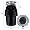 Eco Logic 1/2 HP Garbage Disposal with Brushed Nickel Sink Flange 10-US-EL-7-DS-3B-BN 3