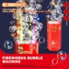 Automatic Fireworks Bubble Machine Portable Outdoor Party Toy Bubble Machine With Flash Lights for Parent-Child Outdoor Toys 6