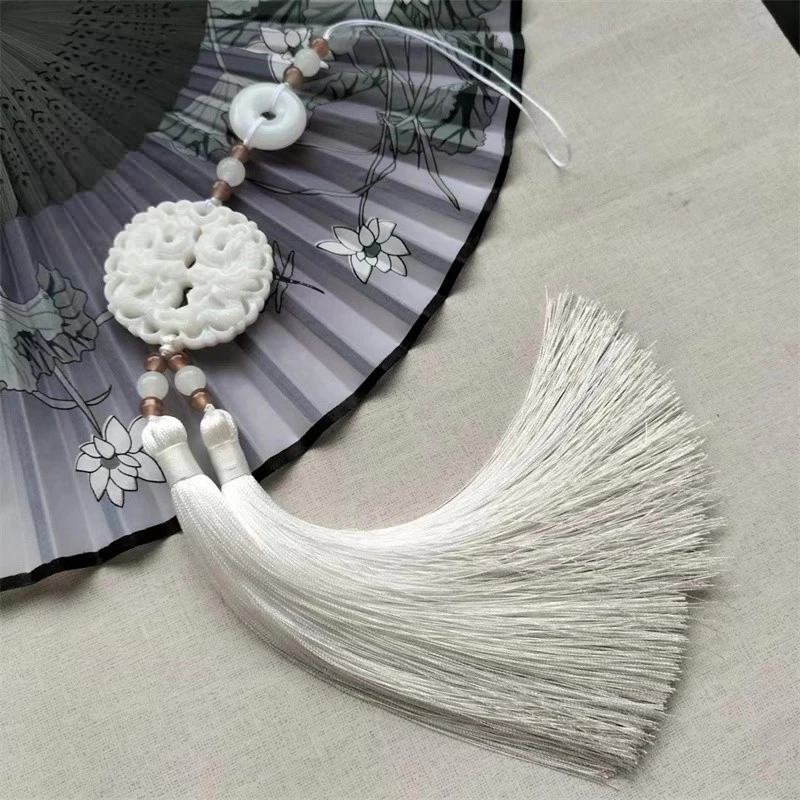 Chinesisches traditionelles Handwerk Hanfu alten Stil Taille Jade Ornament Hanfu Quaste Anhänger Cheong sam Hanfu Kleid Taille Dekor – Detail 12