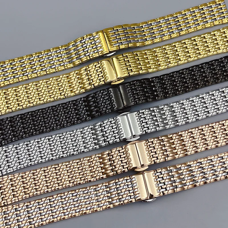 Premium Stainless Steel Watch Bracelet - Silver, Gold, or Rose Gold