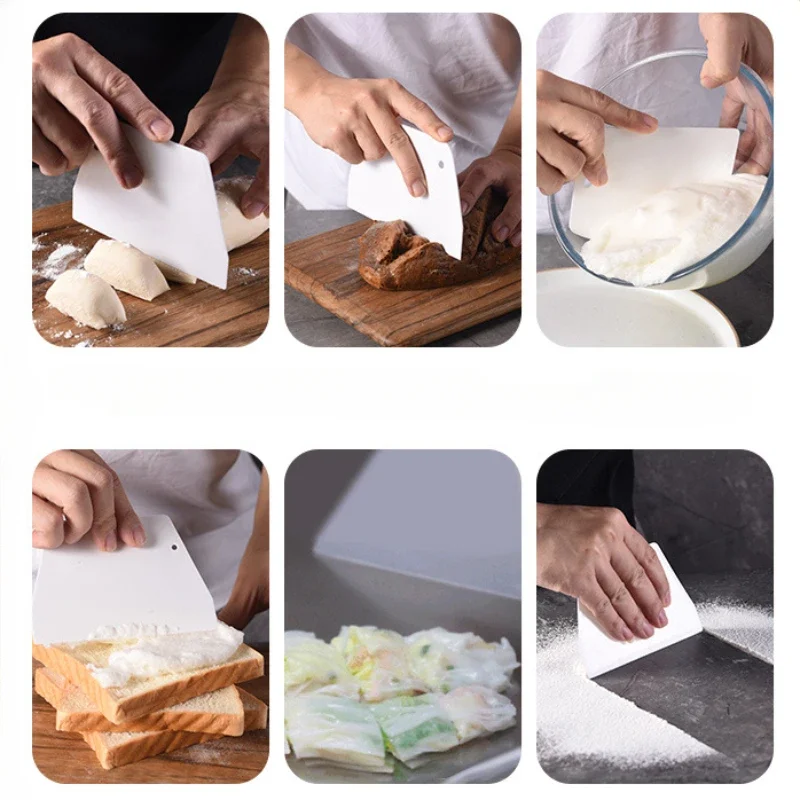 1pc Multifunctional Pastry Spatula DIY Pastry Cutters Fondant Dough Scraper Cake Cutter Baking Tools Kitchen Gadget