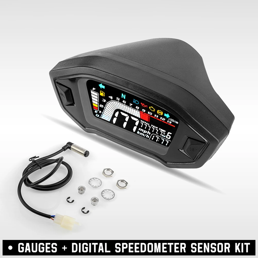 Digital Tachometer Waterproof Motorcycle Tachometer Electronic RPM Indicator for Honda GROM 2013-2019 for CRF250 Rally 2017-2019