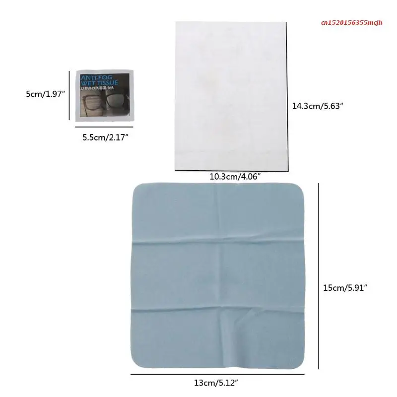 Anti-fog Cloth for Glasses Wet Antifog Lens Cloth Individually Wrapped Disposable Defogger Eyeglass for