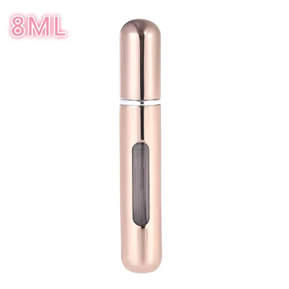 Compact Refillable Travel Perfume Atomizer - Portable 8ml/5ml Spray Bottle