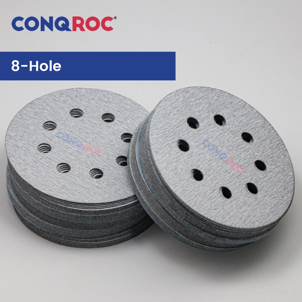 Lot De 30 Disques Abrasifs Ronds De 125 Mm à 8 Trous Pour Ponceuse