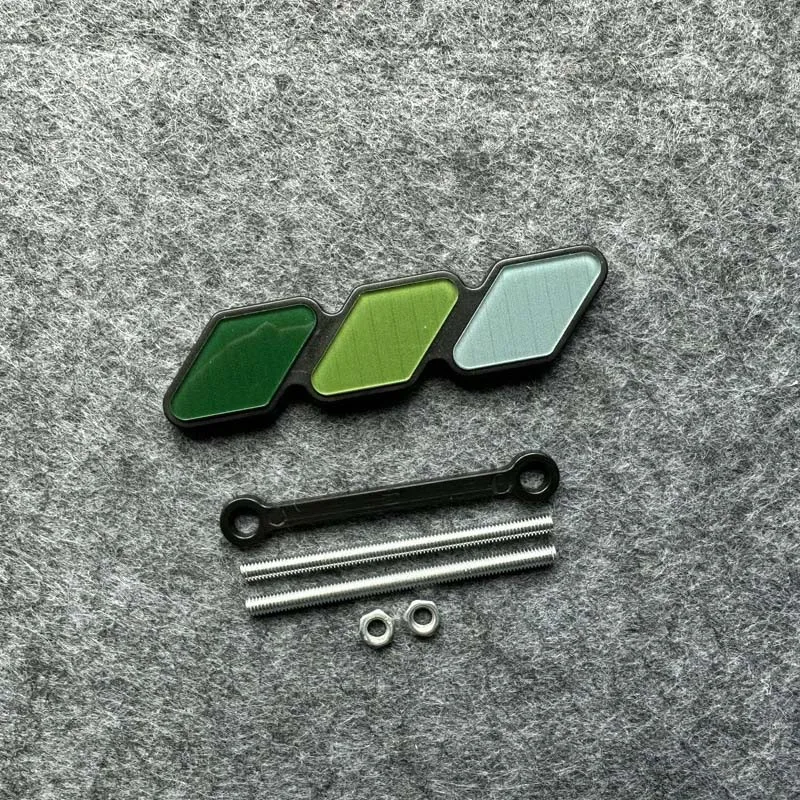 Slykew – Emblema Tricolore Per Griglia Auto, Compatibile Con Tacoma E 4Runner, Bandiera Americana Nero, ABS, 11,9x2,3 Cm