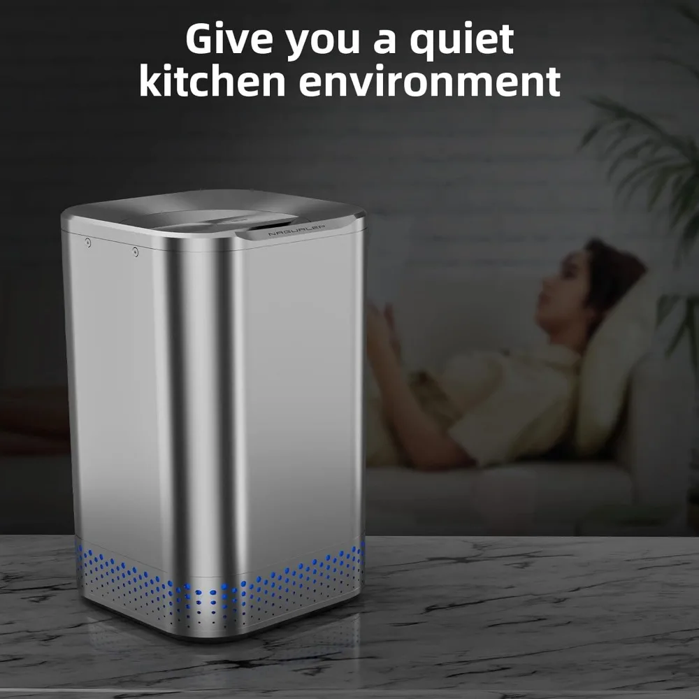 Smart Kitchen Electric Composter, 2.5L Auto Food Cycler with Single Button 2X Drying Filter, Design by Nagualep 4