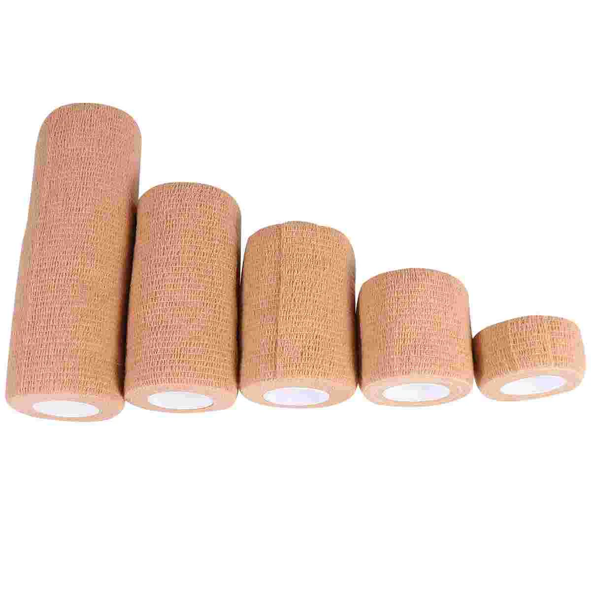 

5 Pcs Athletic Tape Sports Bandages Elastic Self-Adhesive First Aid Cohesive