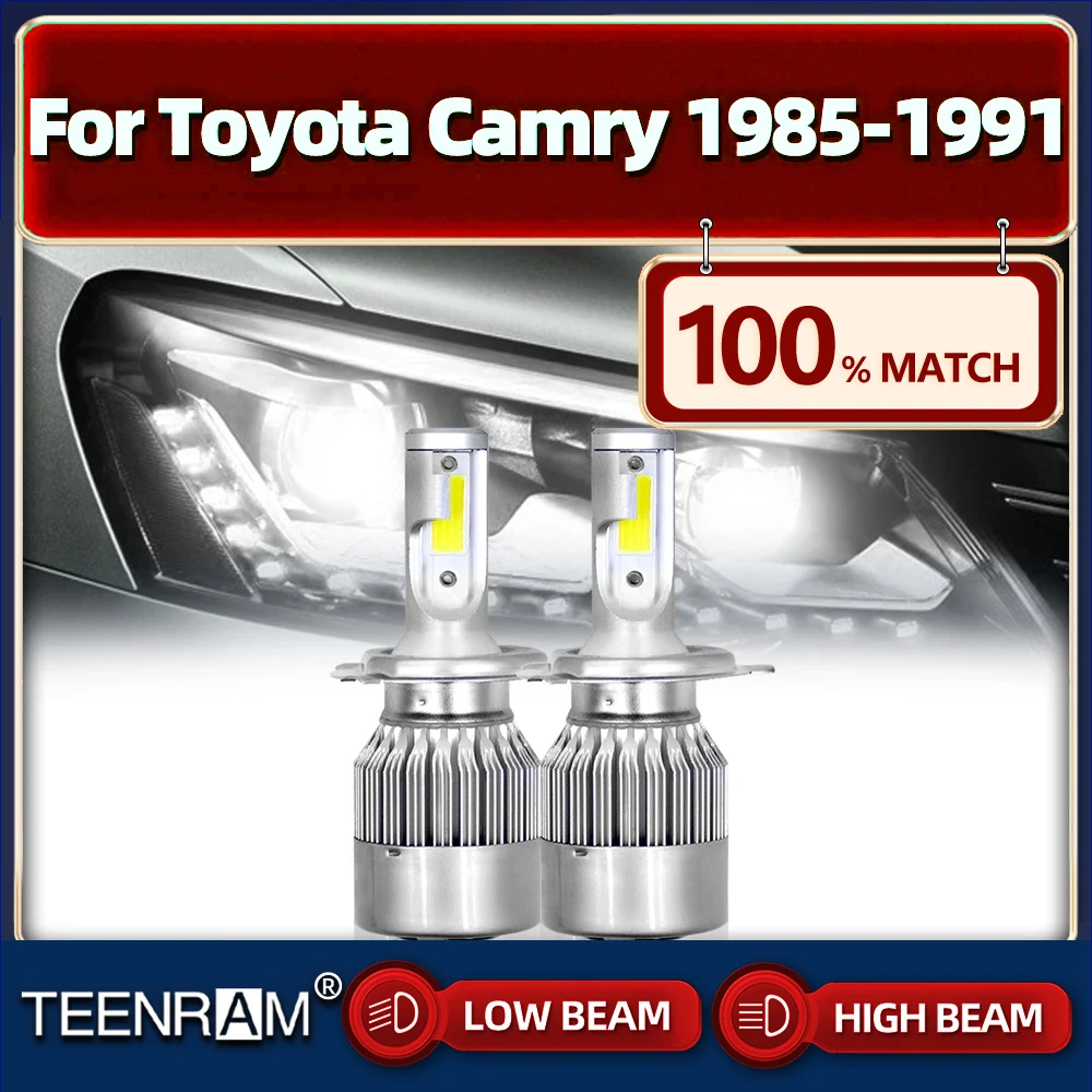 

9004 Led Light Bulbs 120W 20000LM Car Headlights High Low Beam Auto Lamps For Toyota Camry 1985 1986 1987 1988 1989 1990 1991