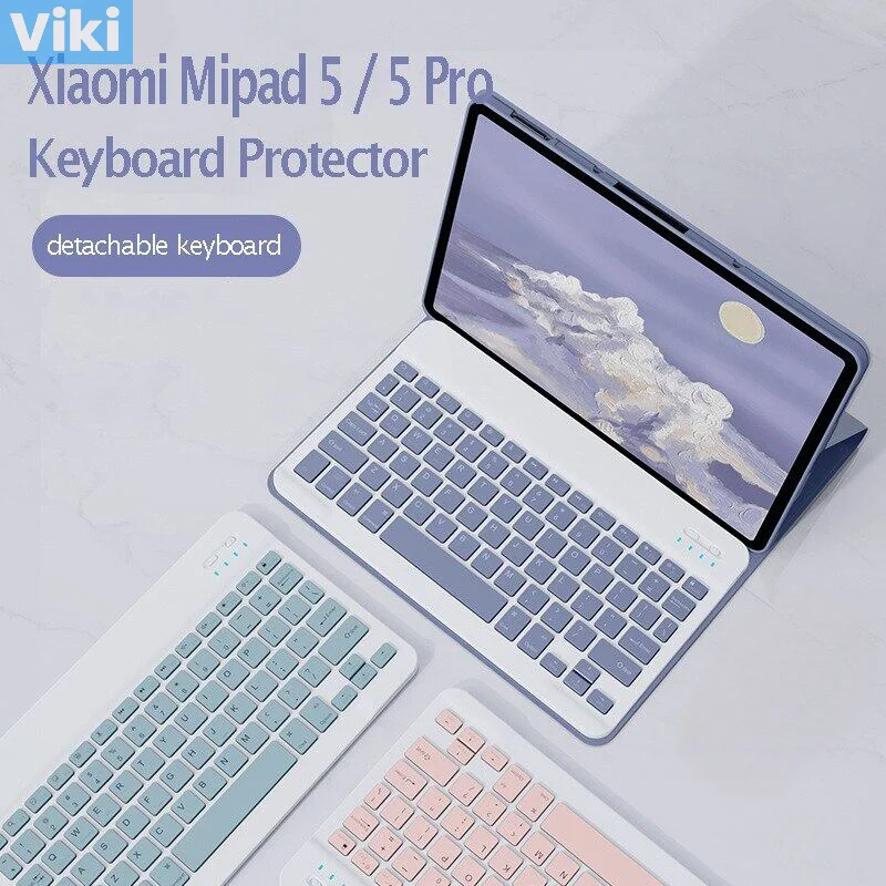 Custodia Magnetica Per Tastiera Bluetooth Wireless Per Xiaomi Pad 5 Pro Xiaomi Pad 6 Pro Redmi Pad 10.6 Con Custodia Per Tastiera