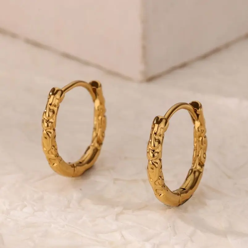 Stainless Steel Hoop Earrings for Women Hypoallergenic Minimalist Design