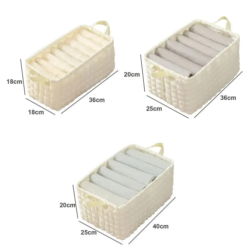 Durable Foldable Underwear Drawer Storage Box for Clothes, Fabric Underwear Socks Storage, Wardrobe Divider 4