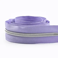 Durable Nylon Zipper for Sewing and DIY Projects (ZA419-194-Silver)