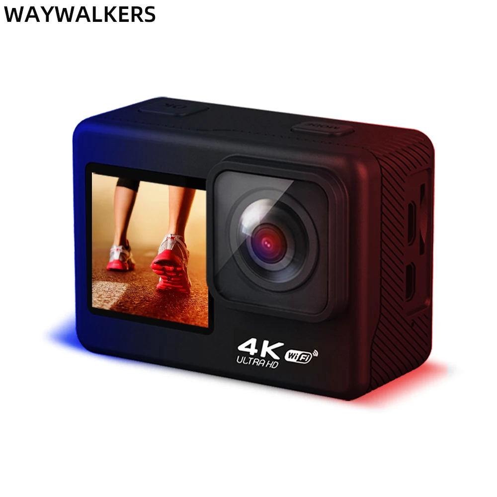 Action Camera 4K 60Fps Caschi Moto Fotografia Fotocamere Sportive Security Go Pro Camas Professionale Impermeabile 30M