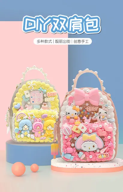 Sanrio Children's Handmade Material Bag Cream Glue Paste Trinkets