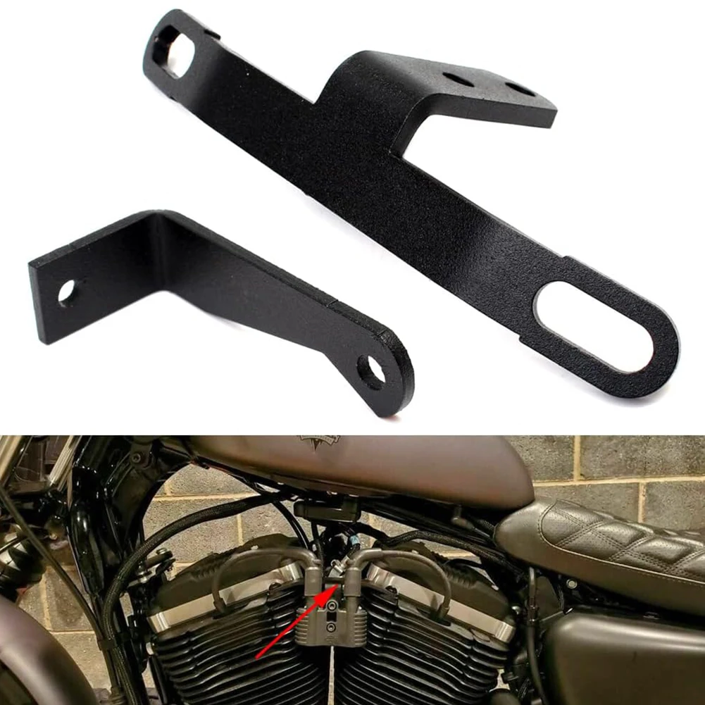 

Motorcycle Coil Ignition Key Rrlocation Kit Coil Mounting Bracket Compatible For 883 1200 XL XL883L 2007-2022 Accessories